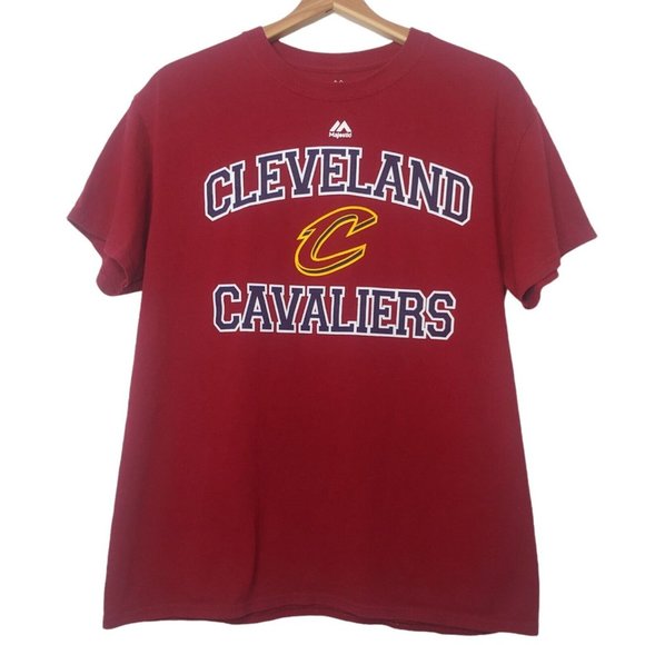 Cleveland Cavaliers Mejestic Mens M T Shirt NBA Wine Basketball Cotton Blend - Picture 1 of 4